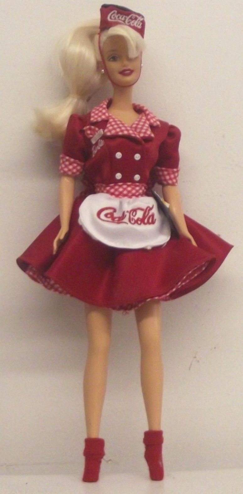 1998 Mattel Car Hop Coca-Cola Coke Waitress Server Barbie 12" Do