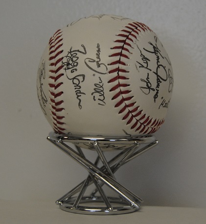 Silver - Swirl Baseball Holder