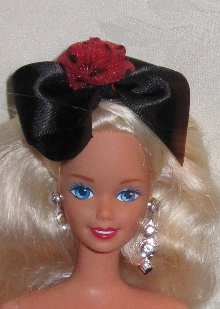 Genuine Mattel Nude Barbie Doll Red Lips Platinum Blonde Silver Genuine Mattel Nude Barbie Doll Red Lips Platinum Blonde Silver