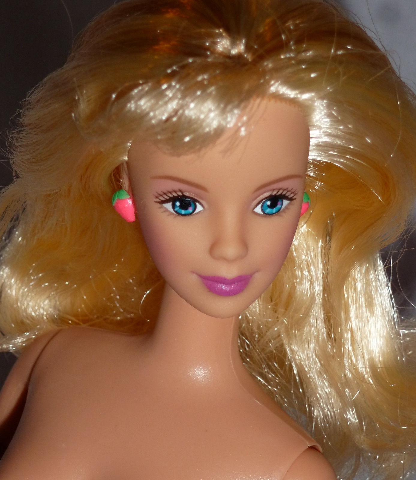 NUDE MATTEL DOLL GOLDEN BLONDE STRAWBERRY SORBET MACKIE BARBIE