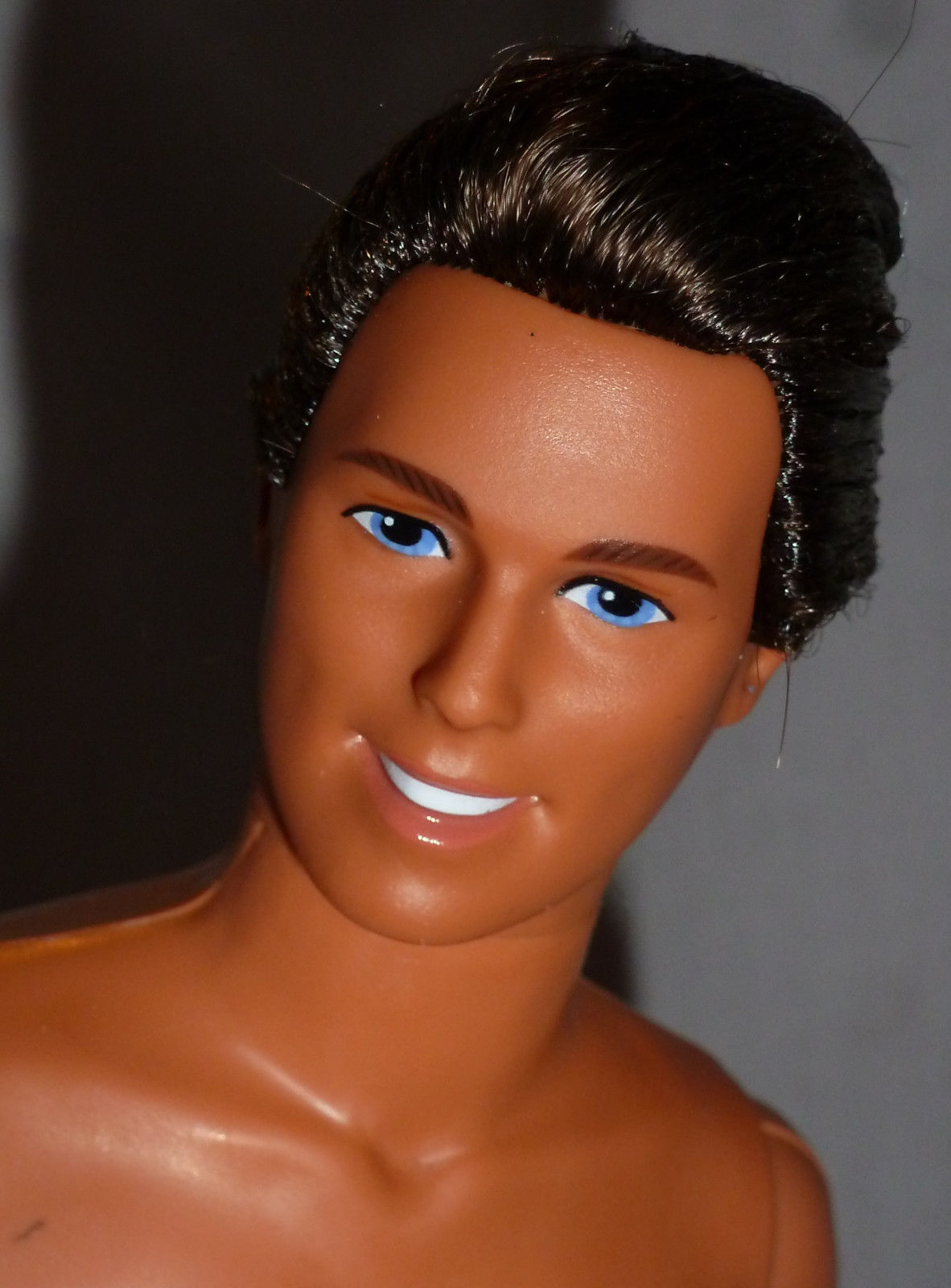 MATTEL BRUNETTE BLUE EYS NUDE RAPUNZEL PRINCE KEN DOLL