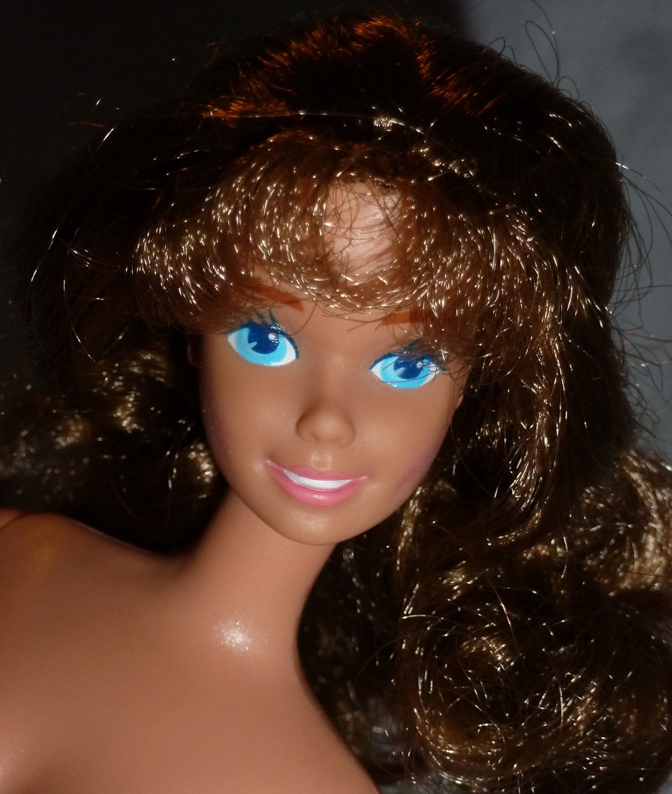NUDE BRUNETTE BLUE EYES PTR LITTLE DEBBIE SUPERSTAR BARBIE DOLL