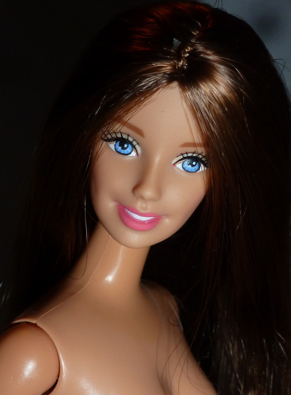 NUDE BRUNETTE BLUE EYES LITTLE DEBBIE Generations BARBIE DOLL