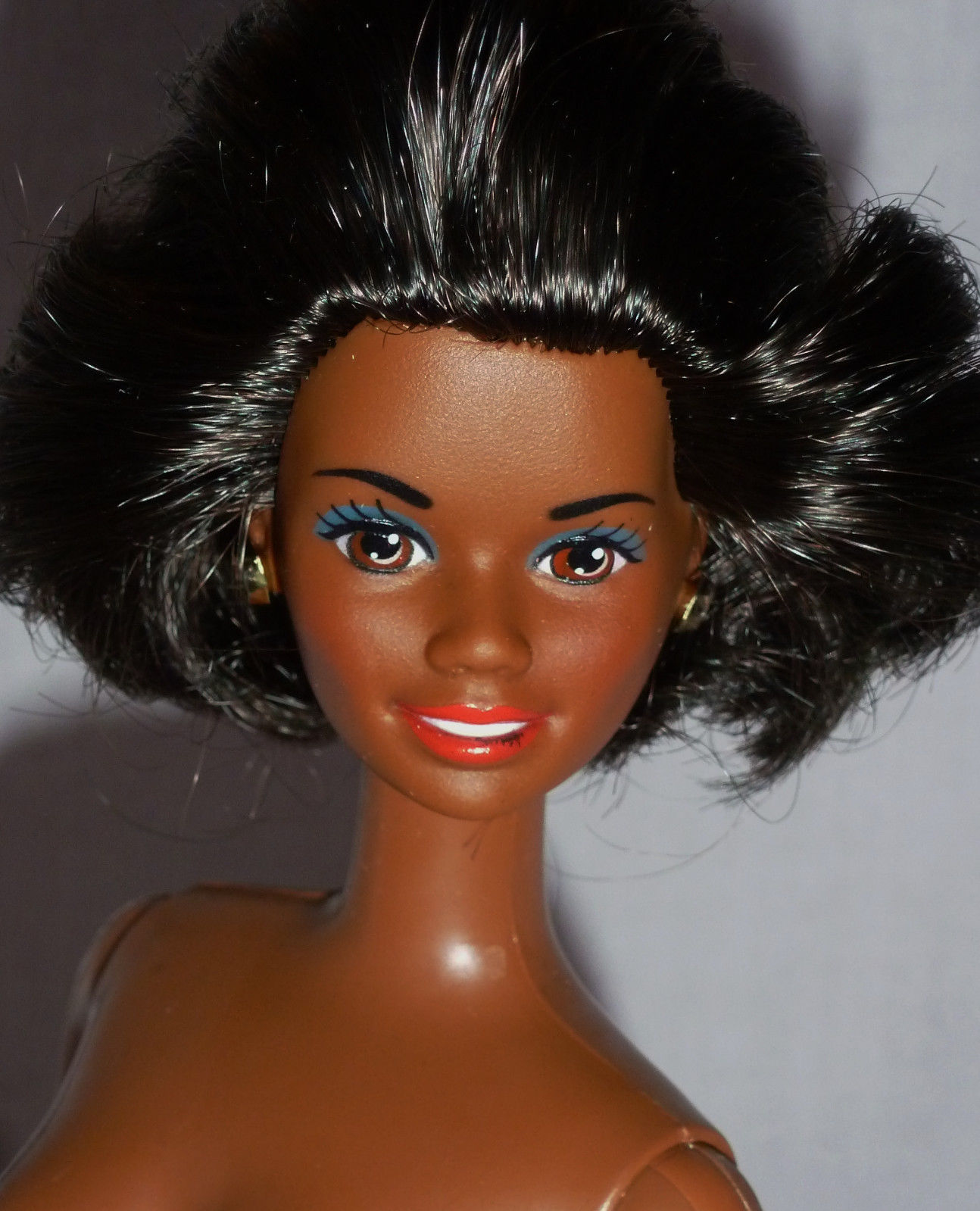 NUDE RAVEN BOB BROWN EYES MILITARY AA CHRISTIE BARBIE DOLL NUDE RAVEN BOB BROWN EYES MILITARY AA CHRISTIE BARBIE DOLL