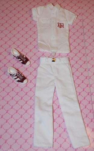 Texas A&M University Yell Leader Ken Doll Outfit