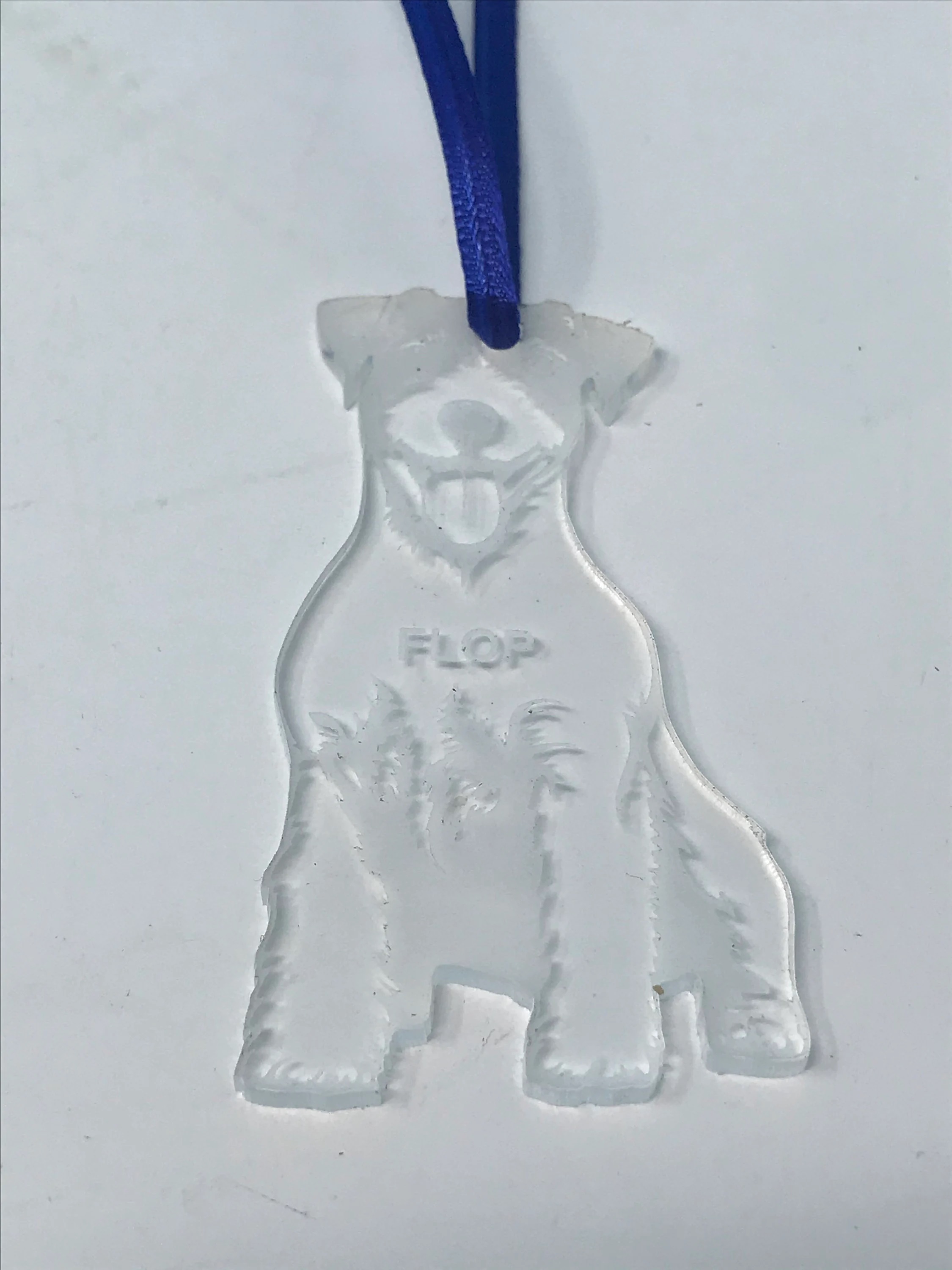 3" Acrylic or Wood Personalized Jack Russell Full Body Ornament