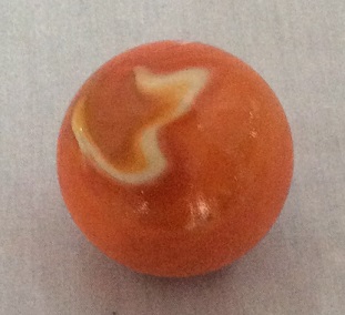 Mega Marbles Orange Creme 35mm or 1 3/8" Marbles