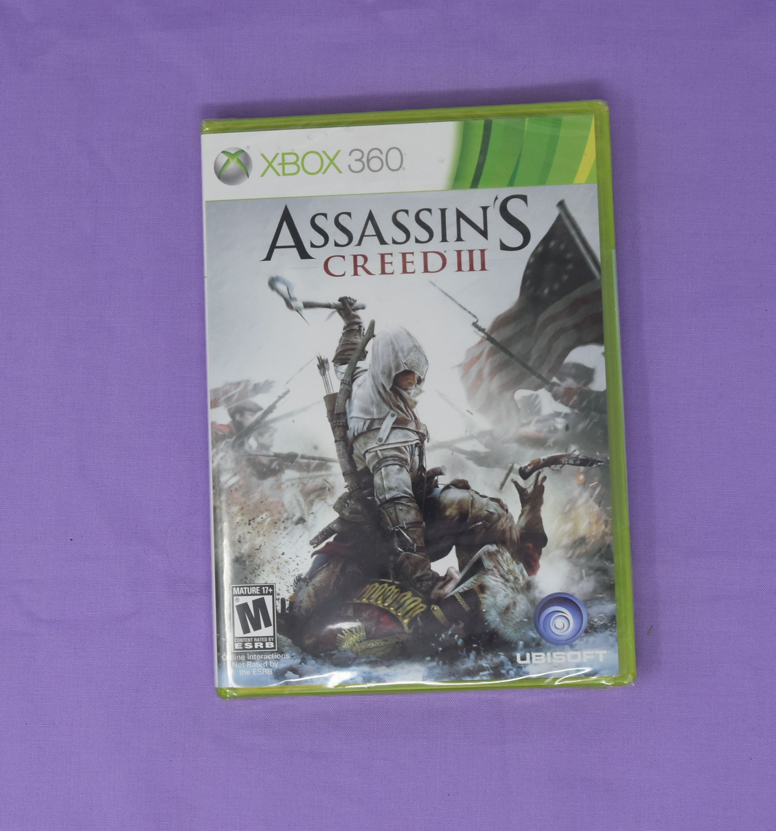 (image for) Assassin's Creed III, xbox360 -never opened still in cellophane.