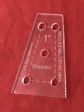 1" Dresden Acrylic Template