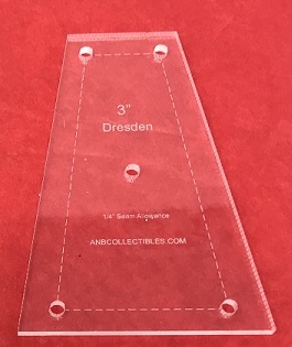 3" Dresden Acrylic Template