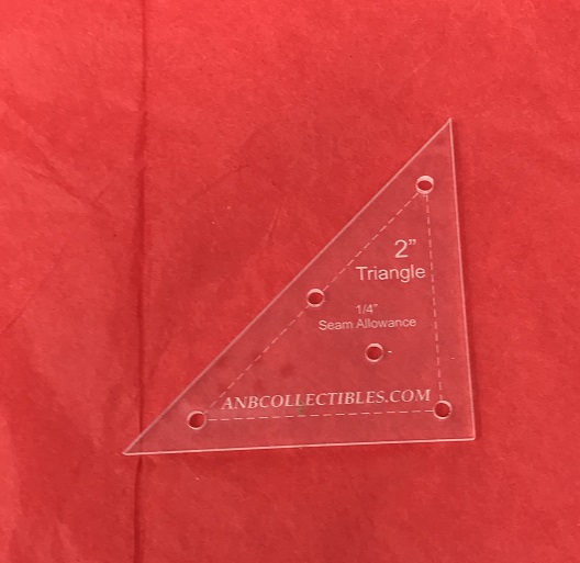 2" Triangle Quilting Template