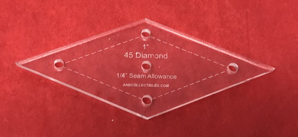 1 45 Degree Diamond Quilting Template qt 45d1 2 99 Zen Cart 