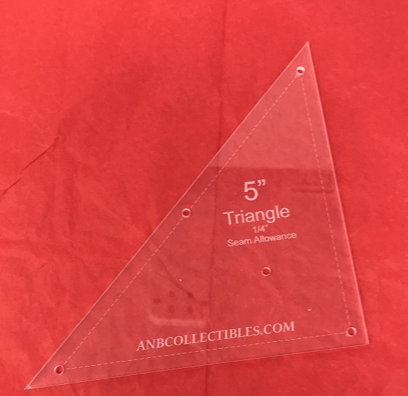 5" Triangle Quilting Template