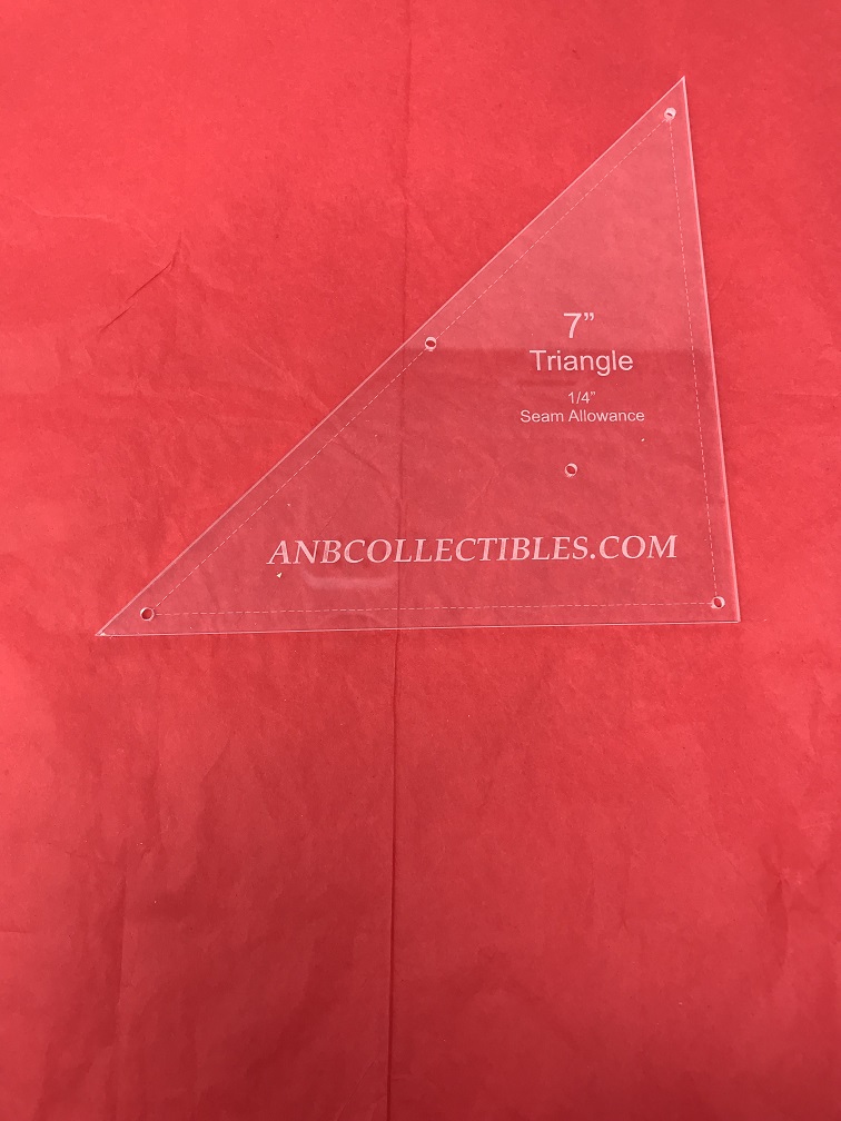 7" Triangle Quilting Template