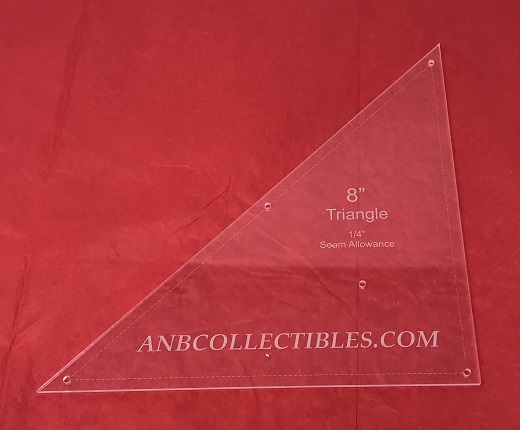 8" Triangle Quilting Template