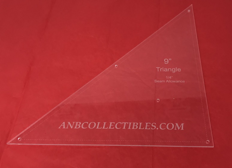 9" Triangle Quilting Template