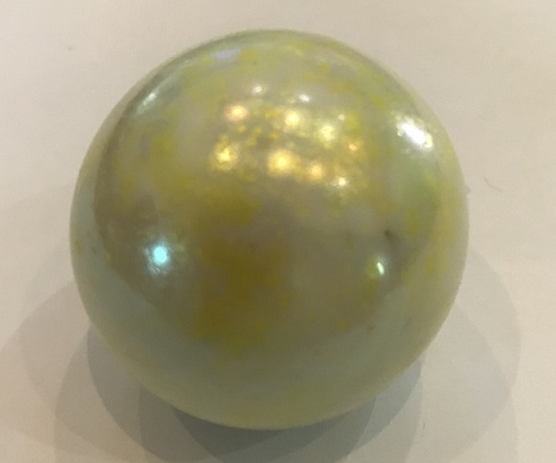 Mega Marbles Yellow Astroid 35mm or 1 3/8" Marbles